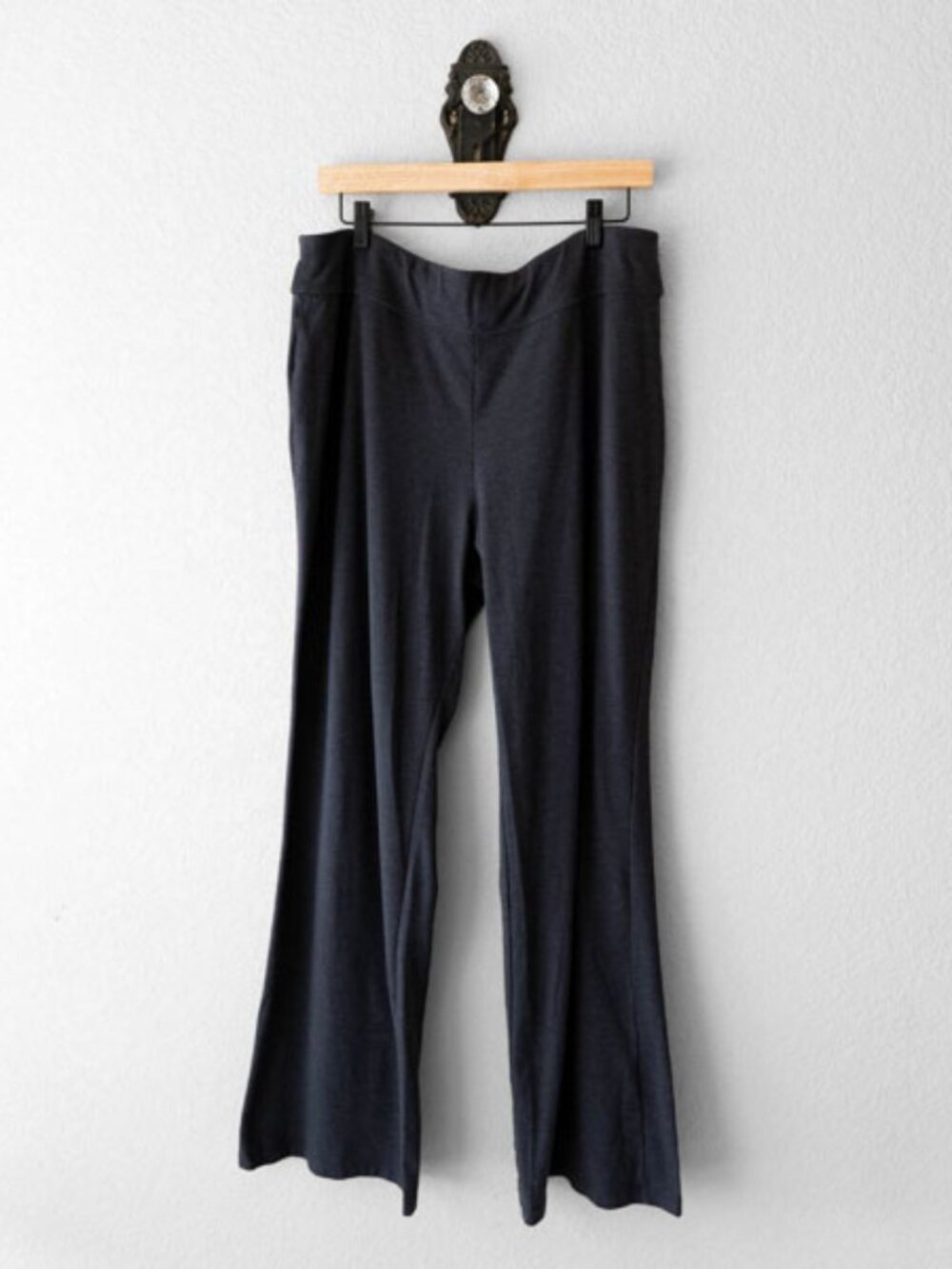 Spalding Gray Wide Leg Flare Pants Yoga Lounge Athletic Pull On XL